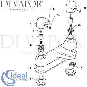 Ideal Standard Sandringham/Sl Bath Filler Spare Parts - IDL DV 271